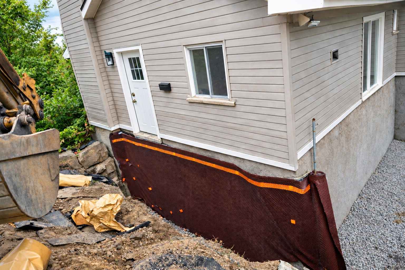 Foundation excavation by Daniel Excavating in Ottawa