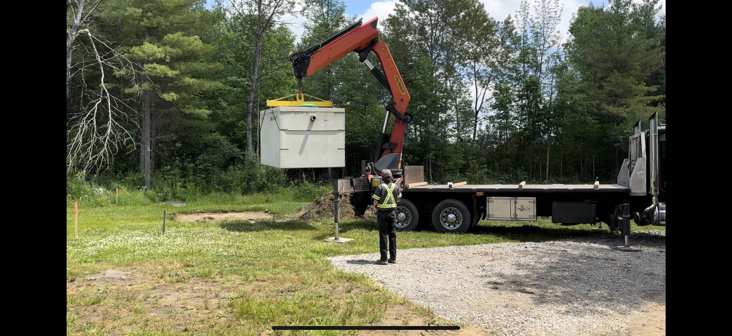 Septic tank installation by Daniel Excavating in Ottawa